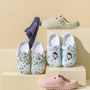 Enfermeras médicos trabajan suela blanda espuma de dibujos animados médico impreso Scrub zapatos zapatillas sala limpia suave Flexible antideslizante para Hospital - Product Image 5