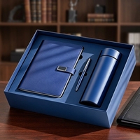 Agenda en cuir PU A5 avec logo personnalisé, carnet de notes, planificateur 2026, journal relié, coffret cadeau d'entreprise