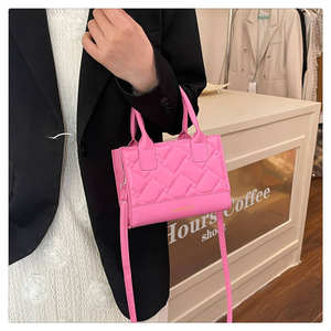 กระเป๋าสะพายไหล่ PU ประดับเพชรคุณภาพสูงสำหรับผู้หญิง กระเป๋าถือผู้หญิงแฟชั่นใหม่ - Product Image 6