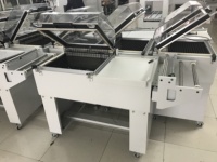 FM5540 Machine d'emballage thermorétractable électrique semi-automatique 2 en 1 pour boîtes en carton