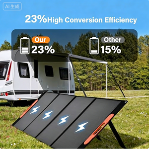 Panneau solaire portable pliable Alecter Emergency Power 400W 40V USB QC Type-C IP67 étanche 23% haute efficacité 4 béquilles - Product Image 3