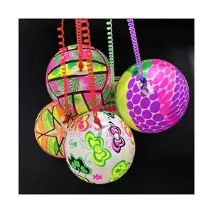 Children Pvc Toy Glowing football Toy Ball Outdoor Glowing in the Dark Light Up Inflatable Led Luminous Sports Beach Balls