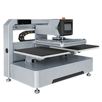 Mesin Press Panas Otomatis Elektrik Flatbed Baru 40X50 cm untuk Pencetakan Garmen Profesional dan Transfer Panas Kaos