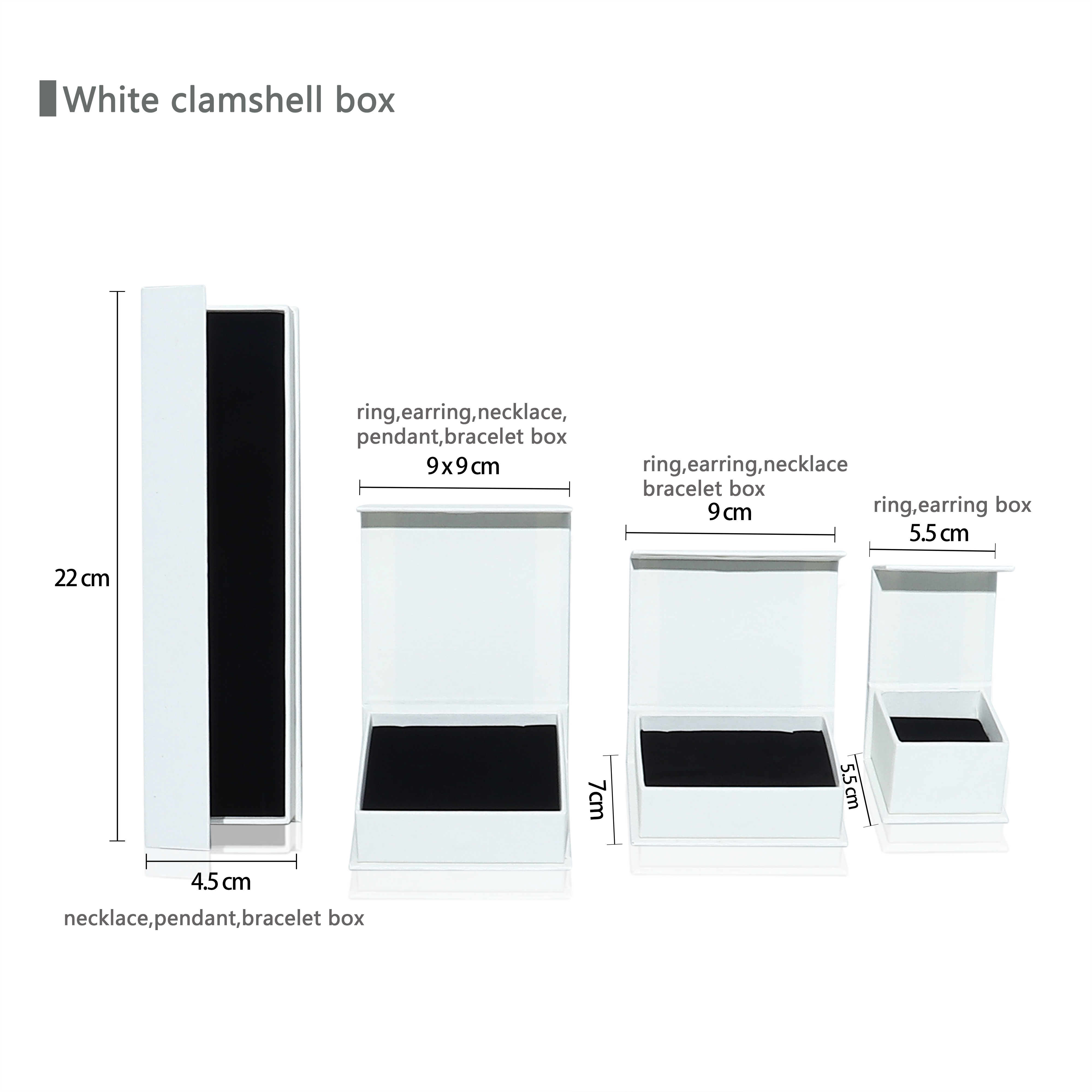 White jewelry box set