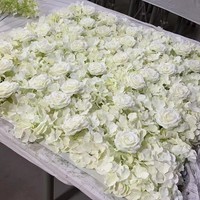 Blaue Blume Wand Hintergrund Künstliche Blume Wand Hochzeits dekoration Hotel Einstellung Dekoration Requisiten Blumen wand 8ft X 8ft