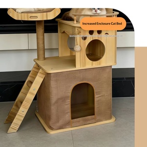 Hochwertiges Indoor-Katzen-Klettergerüst, Katzenturm, mehrstöckiges Katzenappartement und Katzen-Villa - Product Image 5