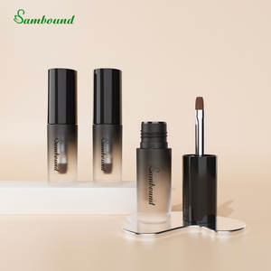 Bouteilles vides personnalisées en PETG avec corps en plastique, poignée en aluminium et poils en nylon pour maquillage des yeux, fard à paupières et poudre à sourcils - Product Image 2