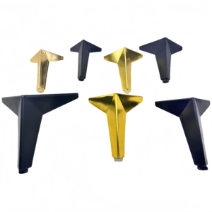 Design moderno placcatura in metallo lucidare le gambe del divano camera da letto panca del piede del tavolino da caffè gambe in ghisa ottone resistente in acciaio - Product Image 4