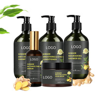 Hotel menggunakan target rambut rontok organik anti-ketombe nutrisi 500ml Set sampo jahe untuk pertumbuhan rambut