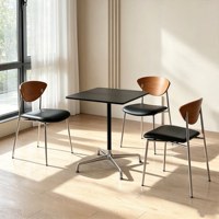 Table de négociation de style vintage, table à manger, bureau de luxe moderne et minimaliste pour petit appartement