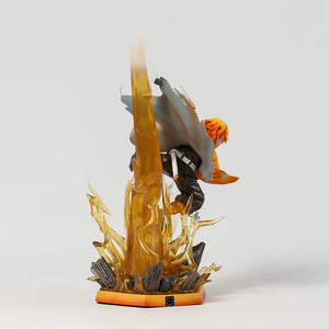 Statuetta <span class=keywords><strong>Anime</strong></span> Demon Slayer da 32CM, Versione Battaglia di Agatsuma <span class=keywords><strong>Zenitsu</strong></span> con Testa Intercambiabile, Modello Completo di Alta Qualità - Product Image 5