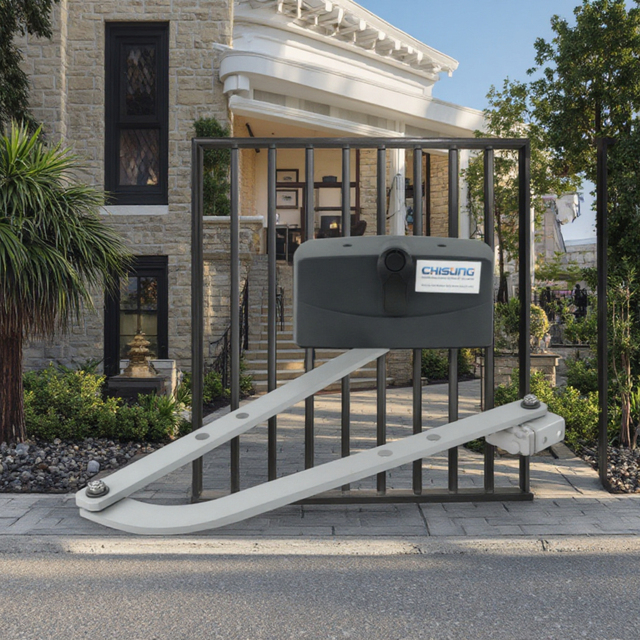 High Quality AC Swing Gate Motor Curved Arm IP45 Low Noise Stable and Reliable for Modern Villa Application
