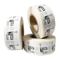 Rouleaux d'étiquettes adhésives personnalisées avec impression de logo pour la marque de produit