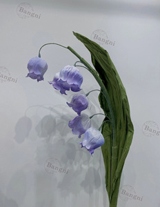 Flores de papel de lirio del valle gigantes artificiales al por mayor de pie para escaparates de fiesta de boda - Product Image 3