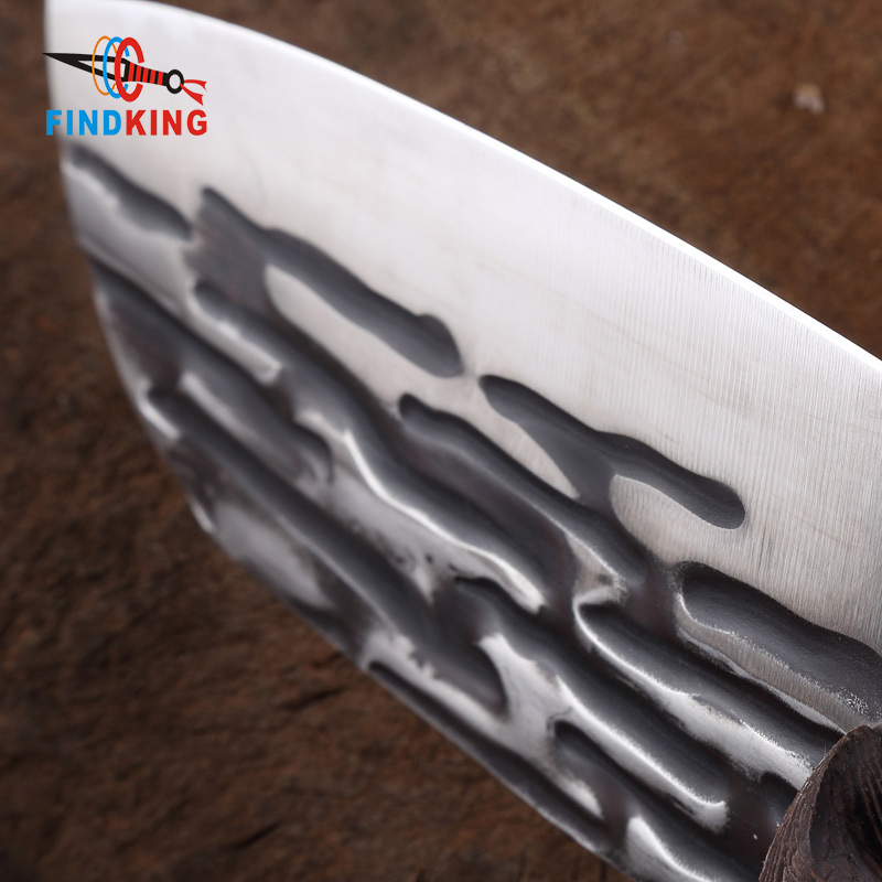 FINDKING Kitchen Outdoor Full Tang Handle 7 Inch Handmade Forged Chopper Kitchen Knife Stainless Steel Butcher Knife