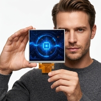 Module d'affichage LCD TFT IPS 3,4 pouces 480x480 avec écran tactile, haute luminosité, interface RGB, affichage carré pour appareils embarqués