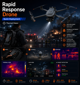 Dron de Respuesta Rápida MAVIC 3TA con Cámara Térmica y Diseño Portátil, UAV Industrial para Aplicaciones de Inspección de Emergencia - Product Image 1