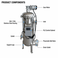 Filtro Mecánico Autolimpiante con Sistema de Raspador Automático de Acero Inoxidable para Refinerías Petroquímicas y Procesamiento de Combustible
