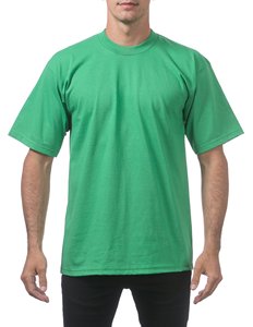 T-shirt d'entraînement de gymnastique en coton épais coupe athlétique pour hommes 100% col rond et manches courtes en coton tricoté - Product Image 2