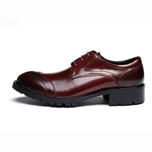 Chaussures de marche en cuir de vachette avec doublure anti-transpirante, embout renforcé, bout pointu, soutien de la voûte plantaire, imperméables, chaussures habillées pour hommes - Product Image 6