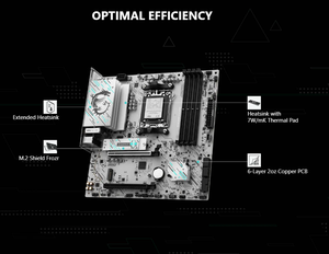 Carte mère MSI B840M GAMING PLUS WIFI6E AM5 mATX DDR5 pour processeurs AMD Ryzen séries 7000/8000/9000 - Product Image 6