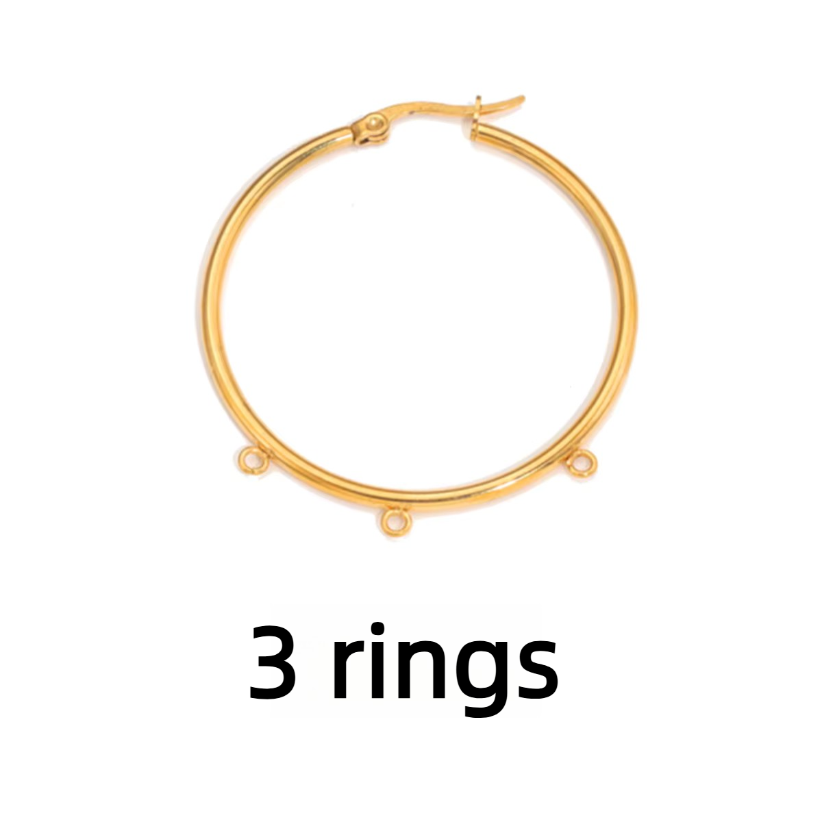 Avec 3 anneaux - or [simple 2,7g]