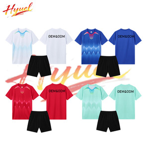 Setelan jersey sepak bola latihan atlet, pakaian olahraga musim panas, seragam tim sepak bola, cepat kering, bernapas, kaos sepak bola kasual - Product Image 1