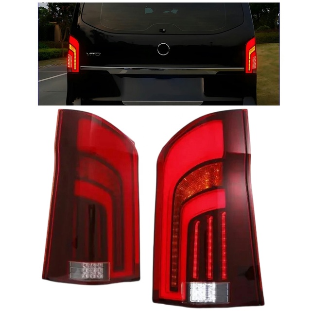 Vito V260 W447 V-Class 2016-2023 Taillight LED Rear Lights Brake Reverse Automotive Tail Lamp Upgrade Dynamic Signal for Benz