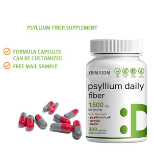Cápsulas de polvo de cáscara de psyllium, suplemento de fibra delgada de digestión regular de fabricante orgánico de etiqueta privada ODM OEM - Product Image 3