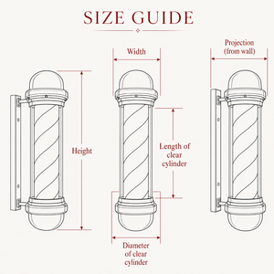 Lámpara de Pared LED Vintage Impermeable con Rotación, Letrero con Rayas de Barbería, Decoración para Salón de Belleza, Lámpara de Pared para Exteriores - Product Image 3