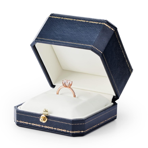 Octagonal Velvet Jewelry <b>Box</b> for Pendant Necklace <b>Ring</b> Bracelet Chain Earring Storage Square Patterned Luxury Packaging <b>Box</b> - Product Image 5