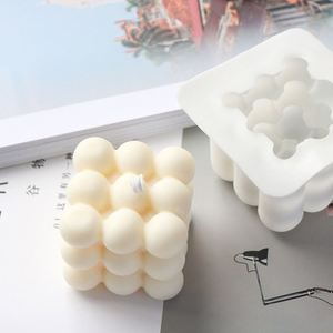 Kitchen Bakeware Candle Plaster Mould <b>Mini</b> 3D Cube Baking Mousse Cake Epoxy Resin Soap Silicone Square <b>Bubble</b> Dessert Molds - Product Image 3