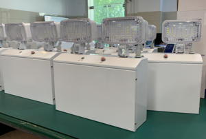 ABS素材 AC100-240V 充電式リチウム<span class=keywords><strong>LED</strong></span>ツインスポット非常灯（ホテルや病院用） - Product Image 5