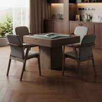 Mesa de Mahjong Moderna Automática de Madera Maciza, Diseño 2 en 1 Duradero y Ecológico, Perfecta para Comedor y Recreación en el Hogar