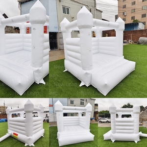 Yuedong 8ft Blanc Gonflable Saut Rebond Maison Partie <span class=keywords><strong>Château</strong></span> Parc Pvc Videur Rebondissant <span class=keywords><strong>Location</strong></span> De <span class=keywords><strong>Mariage</strong></span> - Product Image 2
