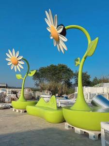 Y808 Modern Design Weather Resistant 5-Person Capacity Planting Sunflower Sofa Chair Public Street Indoor Shopping Mall - Product Image 6