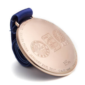 מדליית כסף מזהב כסף מותאם אישית עבור מרתון 5 ק/10 ק "מ מרוץ מרוץ תחרות בעלי ספורט - Product Image 2