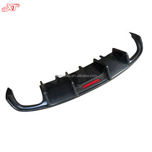 Labio de alerón de fibra de carbono con luz LED para <span class=keywords><strong>Audi</strong></span> <span class=keywords><strong>A7</strong></span> C7 S7 difusor de parachoques trasero Bodykit 2012-2015 - Product Image 2