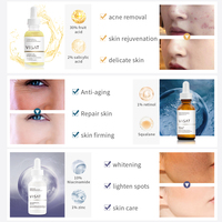 Ensemble de sérums pour le visage à la niacinamide, vitamine C, acide hyaluronique 2% + B5, acide salicylique, peptides de thé vert, liquide éclaircissant pour tous les types de peau