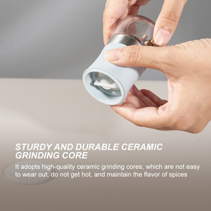 Thiết Kế Mới Nhà Bếp Tiện Ích Rpet Nhựa Muối Và Hạt Tiêu Mill Xách Tay Gia Vị Máy Xay Có Thể Điều Chỉnh <span class=keywords><strong>Mini</strong></span> Của Nhãn Hiệu Muối & Hạt Tiêu Máy Xay - Product Image 5