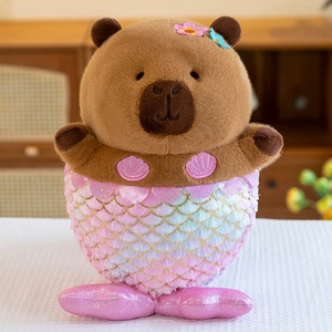 Nuova sirena capibara peluche Capybara bambola porcellino d'India peluche cuscino peluche giocattoli di peluche - Product Image 6