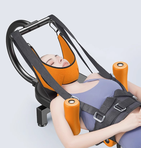 Table de traction cervicale et <span class=keywords><strong>lombaire</strong></span> électrique réglable en hauteur pour usage domestique, avec <span class=keywords><strong>banc</strong></span> et support à cadre en acier - Product Image 5