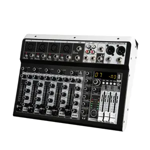 RP-6 Nieuwe 6 Kanaals Mengpaneel Digitale Audio Mixer Stereo Voor Opname Dj Netwerk Live Broadcast Karaoke