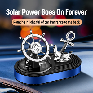 Parfum monté sur voiture Helmsman et Anchor Car Fragrance Lasting Scent Solar Design Auto Accessories Freshener Aromatic - Product Image 2
