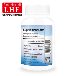 ผู้ผลิตอาหารเสริมเลซิตินจากถั่วเหลืองแบบ OEM 500 มก. กรดไขมันจำเป็นเพื่อเสริมสร้างการทำงานของสมอง 120 แคปซูลนิ่มเลซิตินจากถั่วเหลือง - Product Image 5