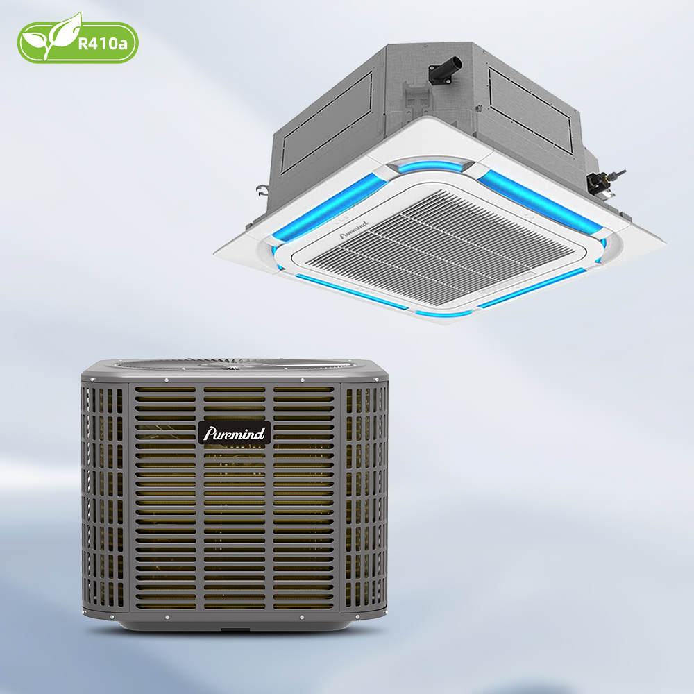 Light Commercial Cassette Air Conditioner <strong>Inverter</strong> 36000BTU R32/R410A <strong>SEER2</strong> 22 Cooling Only HVAC System for Convenience Stores