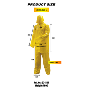 Traje Impermeable de 2 Piezas de 0.2mm de Grosor con Características de Seguridad - Product Image 2
