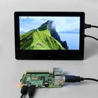 LCD 7 pouces 1024*600 IPS USB capacitif tactile 7 pouces LCD Module affichage moniteur écran panneau avec boîtier pour Raspberry Pi