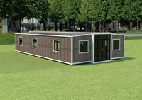 Maison conteneur modulaire extensible à double aile de 30 pieds, 2 ou 3 chambres, préfabriquée et pliable, idéale pour hôtel - Grande Vente