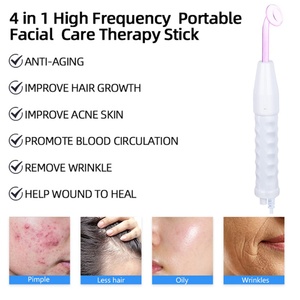 Professional Facial Beauty Tools Portable High Frequency Facial Wand Machine With 4 Tube Home Use - Product Image 6